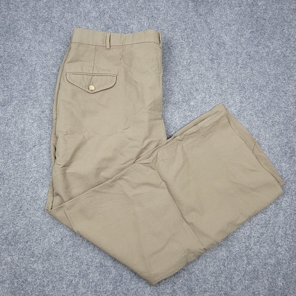 Polo Ralph Lauren Dress Pants Mens 40x29 Tan Khaki Coin Pocket Trousers - Picture 10 of 11